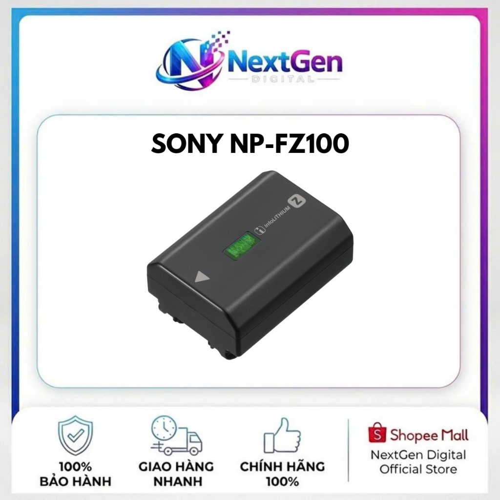 Pin Dùng Cho Máy Ảnh Sony NP-FZ100 | Hàng Mới Chính Hãng