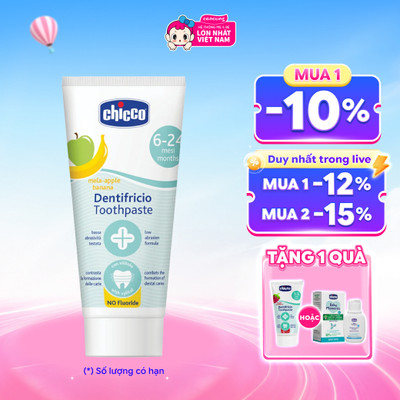 Kem đánh răng hương Chuối - Táo Chicco 6M+