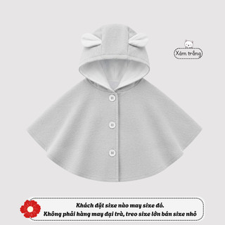 Dài Áo Phũ Nữa Người Bé / Áo Khoác Choàng Cho Bé Trai Và Gái