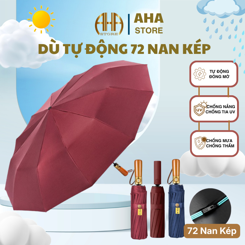 Ô Cán Gỗ Cao Cấp 84 Nan, Chông Mưa, Chống Nắng, Chống Lật, Siêu Khỏe Và Siêu Bền