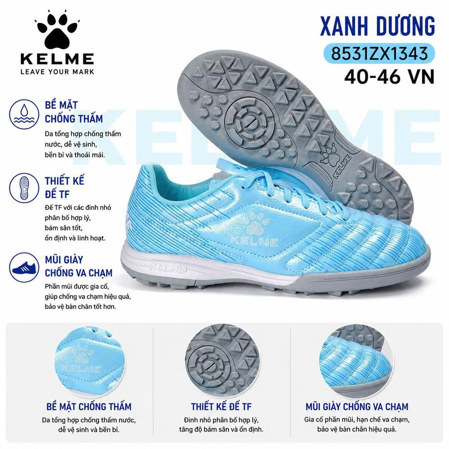Giày Bóng Đá Sân Cỏ Nhân Tạo KELME 8531ZX1343