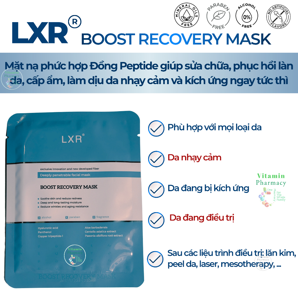 [QUÀ TẶNG] 2 Mặt nạ LXR BOOST RECOVERY MASK