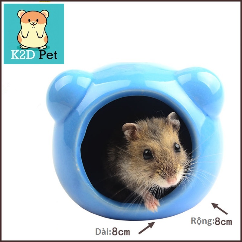 P42 Nhà ngủ sứ ếch cho Hamster - SK