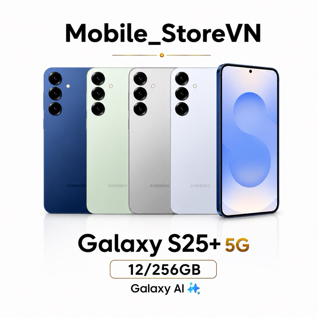 Điện thoại Samsung Galaxy S25+ S25 Plus 5G 12/256GB - Galaxy AI - Bảo hành chính hãng