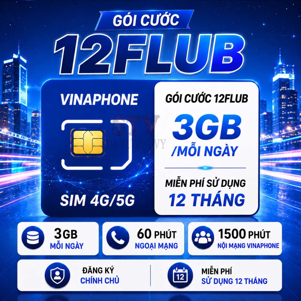 Sim 4G 5G Vinaphone Fclub,U1500, D500, big50y, D159V, Soda trọn miễn phí 01 Tháng đến 12 Tháng -  Sử