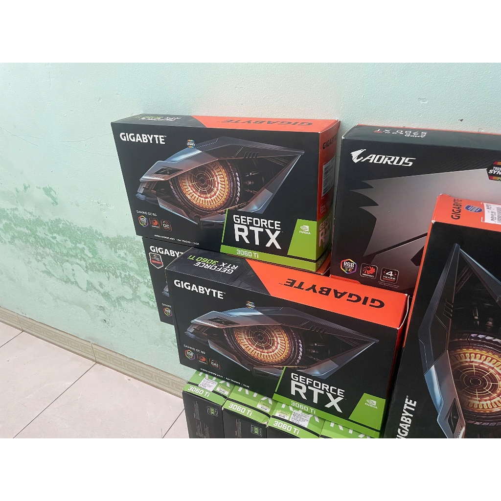 Giga  RTX 3060 Ti 8GB và 5700XT 8Gb - Hàng Cũ đẹp, Full Box