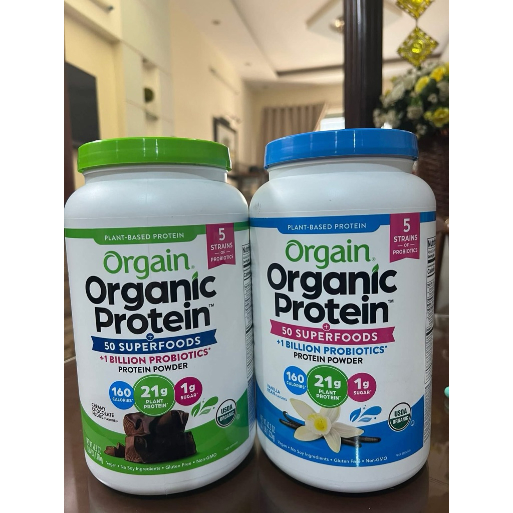 Bột Orgain Protein Organic - Sữa hữu cơ thực vật SuperFood Protein Powder 1200gr
