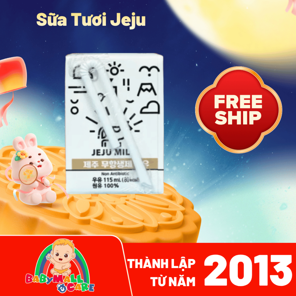 1 Thùng Sữa Tươi Jeju Milk Hàn Quốc 115ml Cho Bé – Babymall & Care