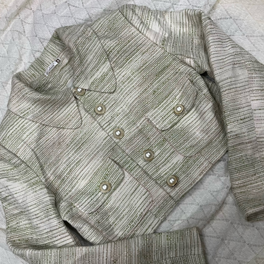 Set đầm kèm áo khoác dạ lalaland size s