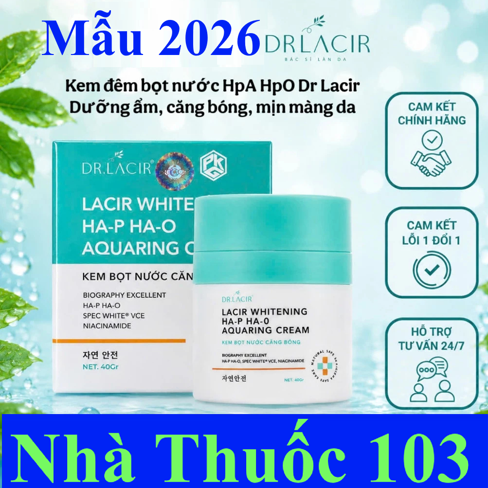 Kem dưỡng trắng da ban đêm Drlacir La'cir Whitening Smoothing Cream Dr.lacir [Drlacir chính hãng]