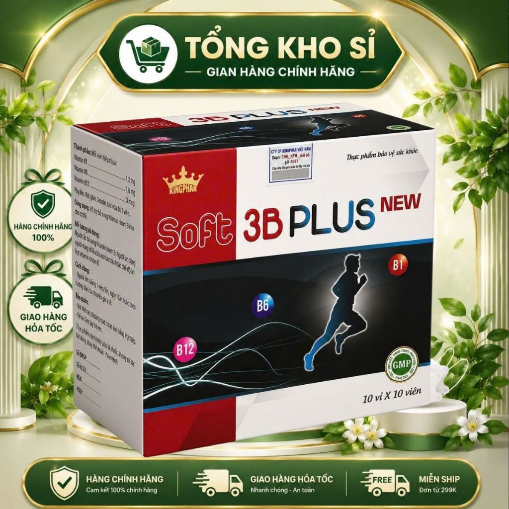 Soft 3B Plus New – Bổ sung Vitamin nhóm B cho nhịp sống hiện đại  Soft 3B Plus New là thực phẩm bảo 