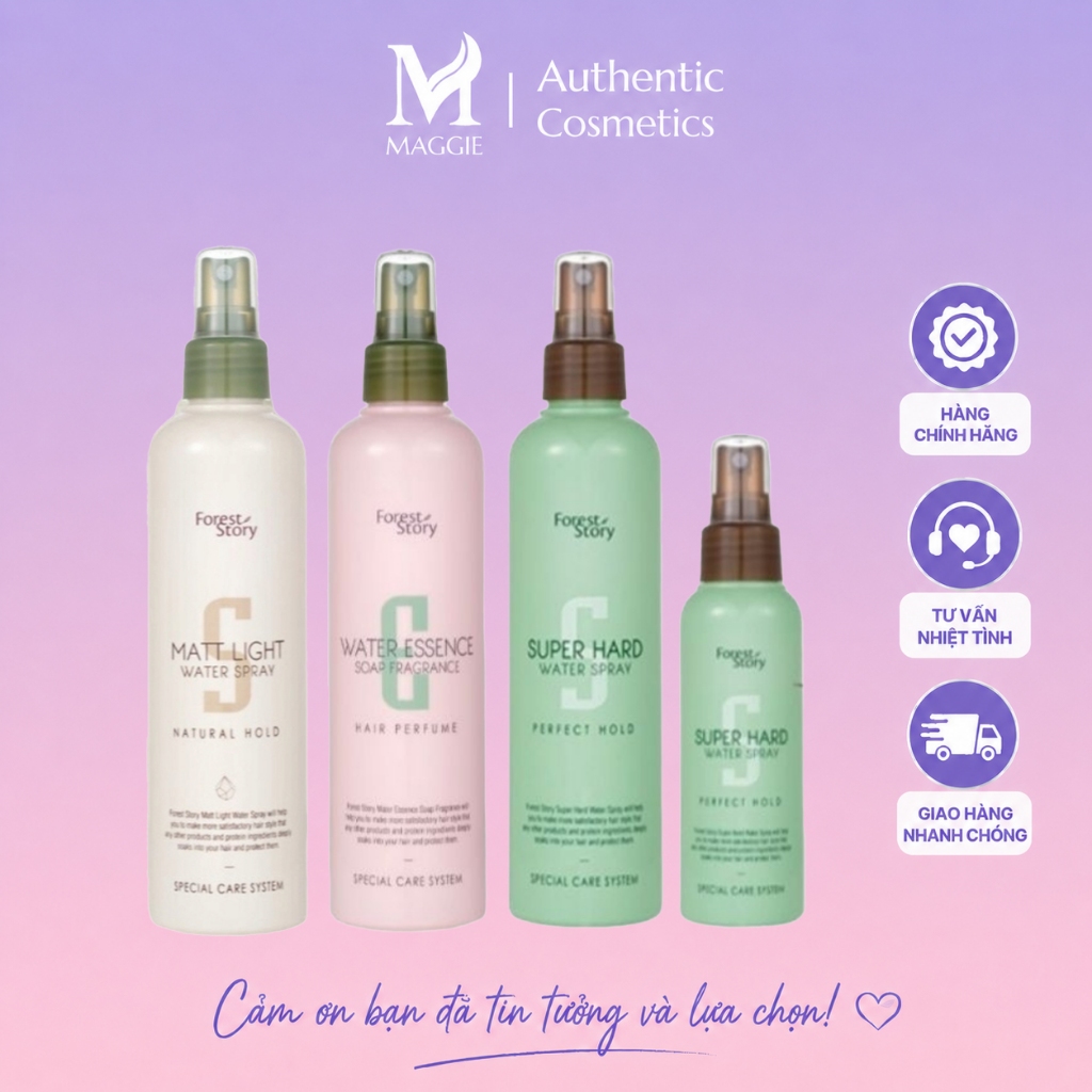 Xịt Giữ Nếp Tóc Forest Story Super Hard Water Spray