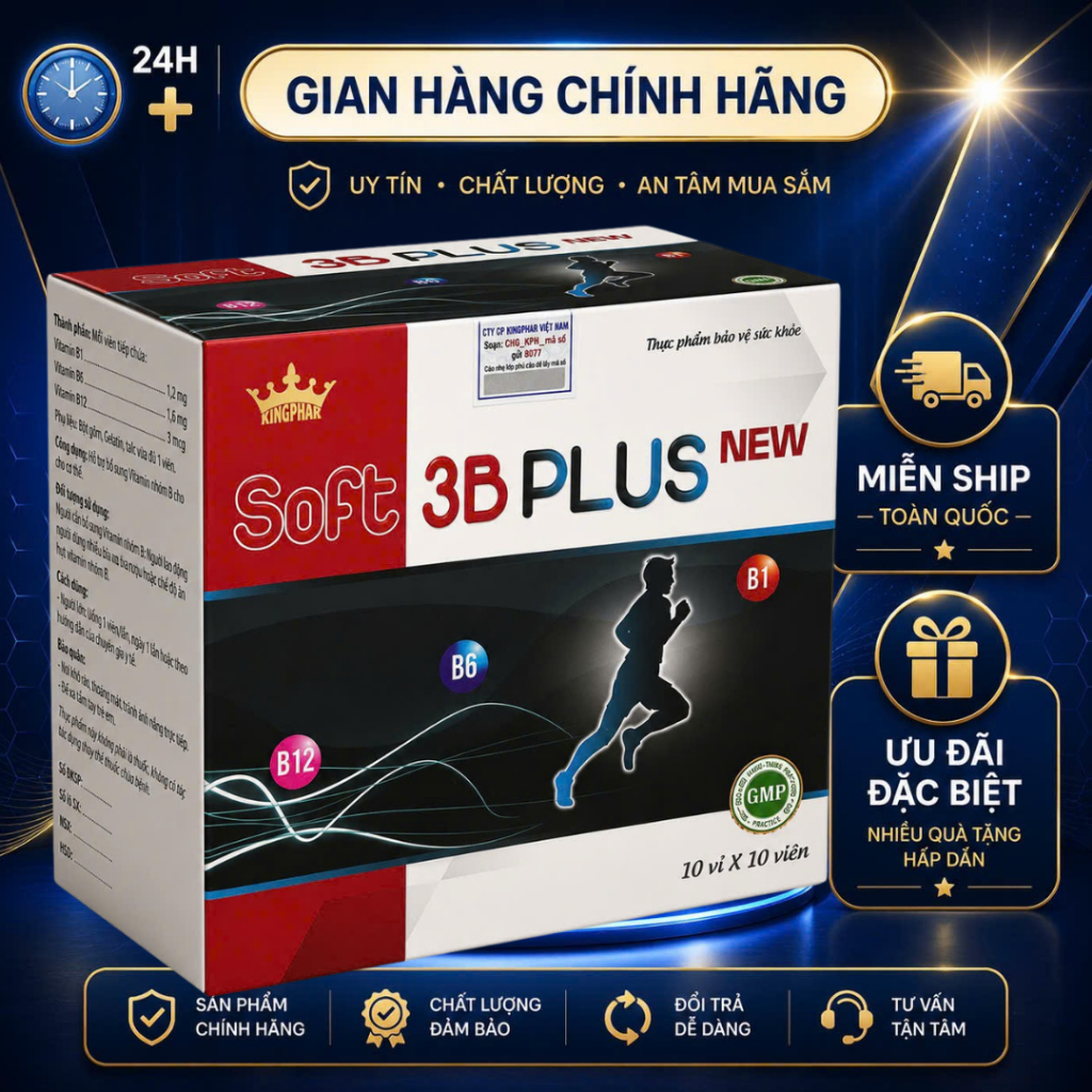 Soft 3B Plus New – Bổ sung Vitamin nhóm B cho người năng động  Soft 3B Plus New là thực phẩm bảo vệ 