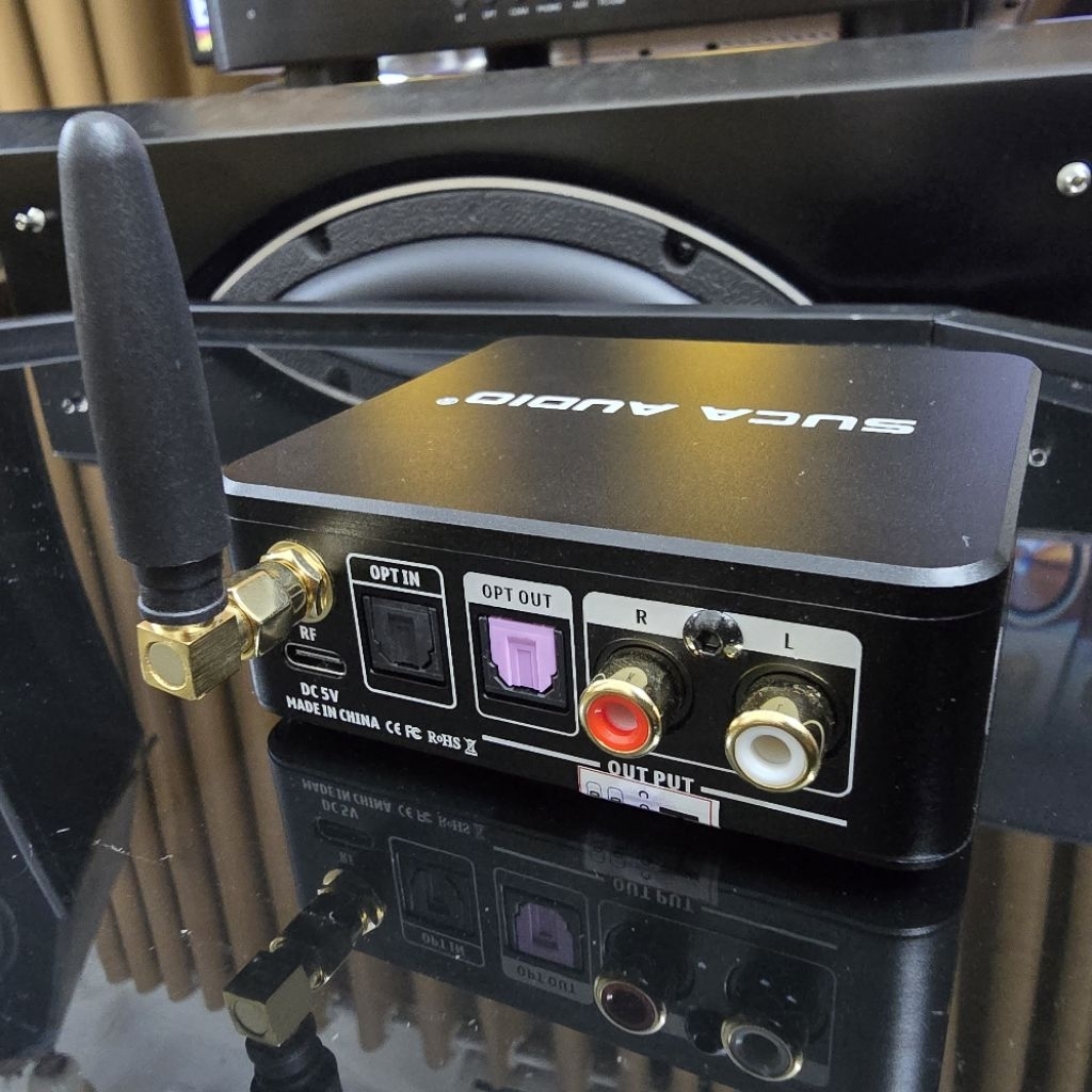 DAC V1 Pro SUCA Audio Bộ Thu Bluetooth HiFi Có Optical In Optical Out RCA Out Chip QCC5125