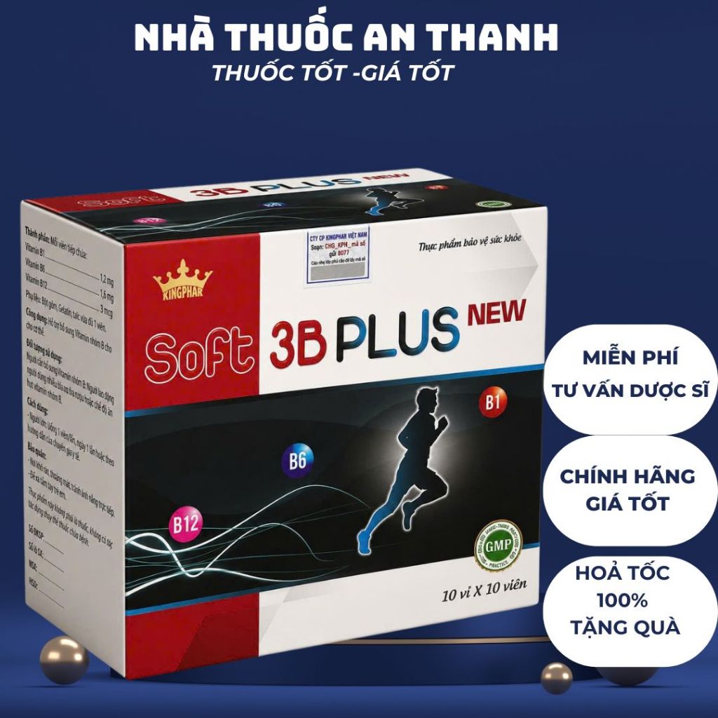 Soft 3B Plus New – Bổ sung Vitamin nhóm B, duy trì năng lượng mỗi ngày  Soft 3B Plus New là thực phẩ