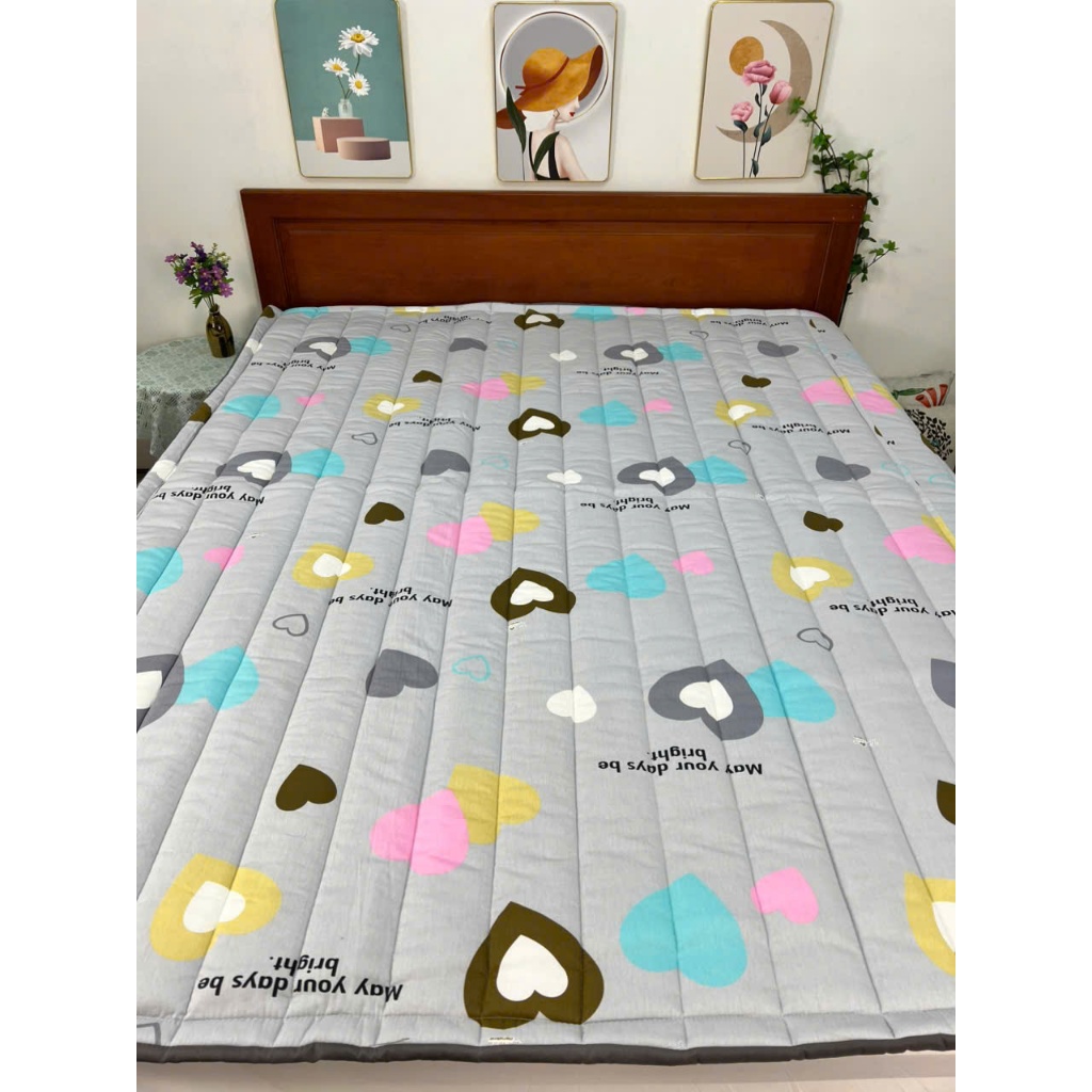 Nệm lót sàn, nệm cuộn, nệm vải coton thắng lợi tiện ích gấp gọn