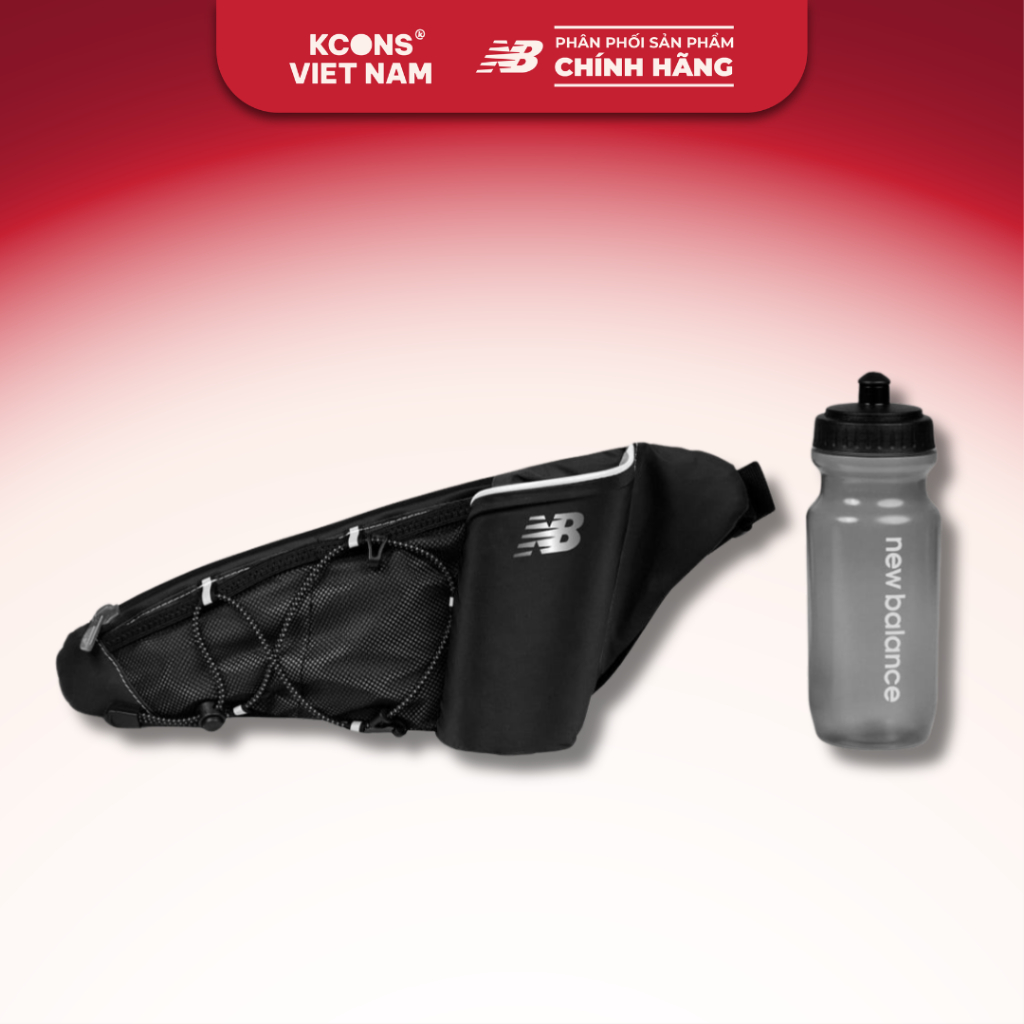 Túi Đeo New Balance Performance Bottle Waist Belt Kèm Bình Nước Running Belt Unisex LAB51204B-005