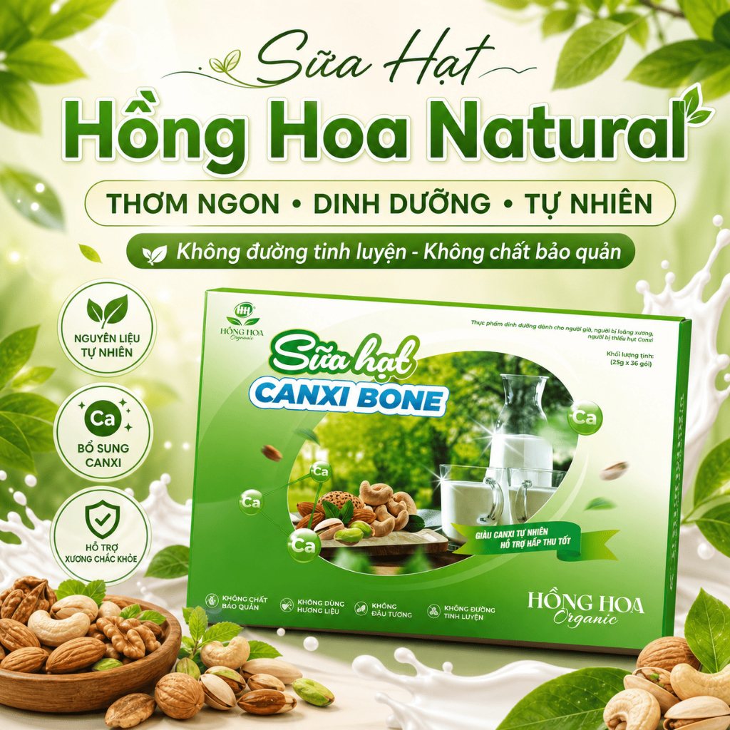 Sữa hạt Canxi Bone ORGANIC – Sữa hạt bổ sung canxi thuần chay