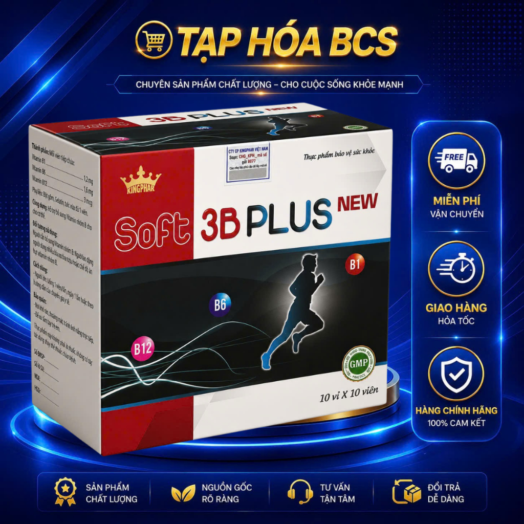 Soft 3B Plus New – Bổ sung Vitamin nhóm B cho người hiện đại  Soft 3B Plus New là thực phẩm bảo vệ s