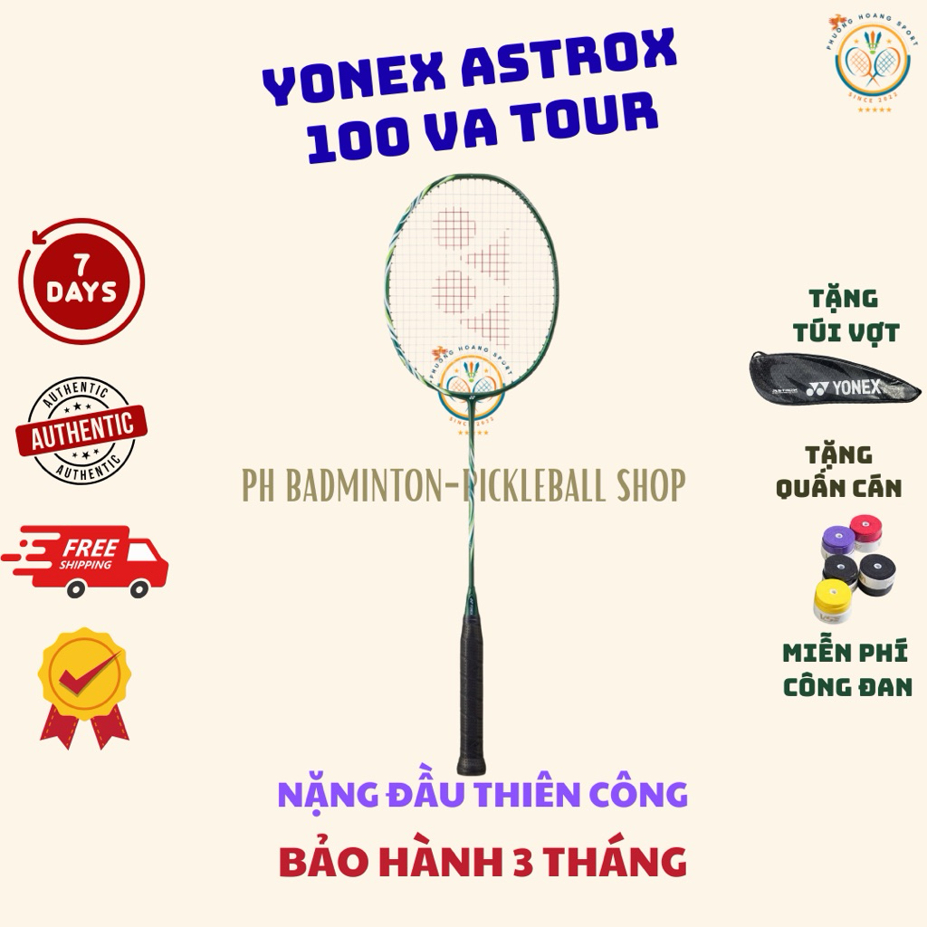 [HOẢ TỐC] Vợt Cầu Lông Yonex Astrox 100 VA Tour Chính Hãng, Bảo Hành 3 Tháng Yonex Sunrise