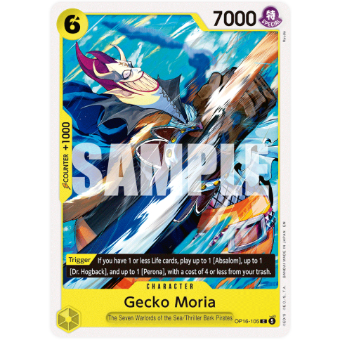 [Thẻ bài OnePiece]  OP16-105 | C | CHARACTER Gecko Moria
