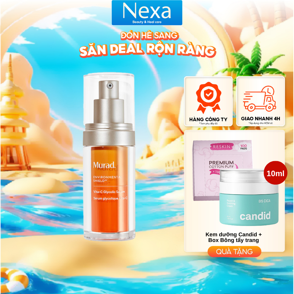 Tinh Chất Vitamin C Giúp Trắng Sáng Da Murad Vita-C Glycolic Brightening Serum 30ml