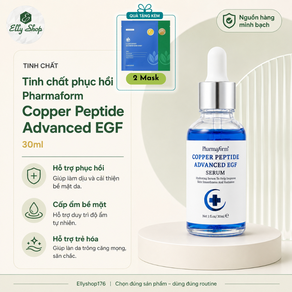 Tinh chất Copper Peptide Advanced EGF Serum Pharmaform 30ml - Ellyshop176