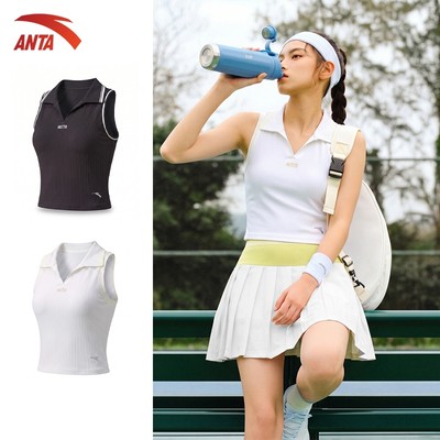 [CÓ MÚT NGỰC] ANTA LẺ Áo và Chân Váy Tennis Xếp Li Thể Thao Thời Trang Pickleball Tennis Co Giãn Thoáng Khí  9626B7104