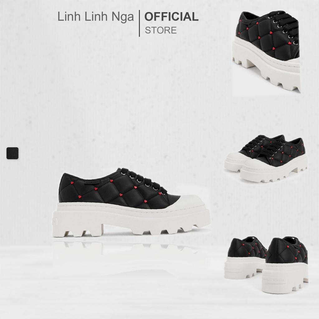 Giày С&Κ Dahlia Tweed Heart-Print Chunky Sneakers - CK1-70900506 chính hãng đủ bill