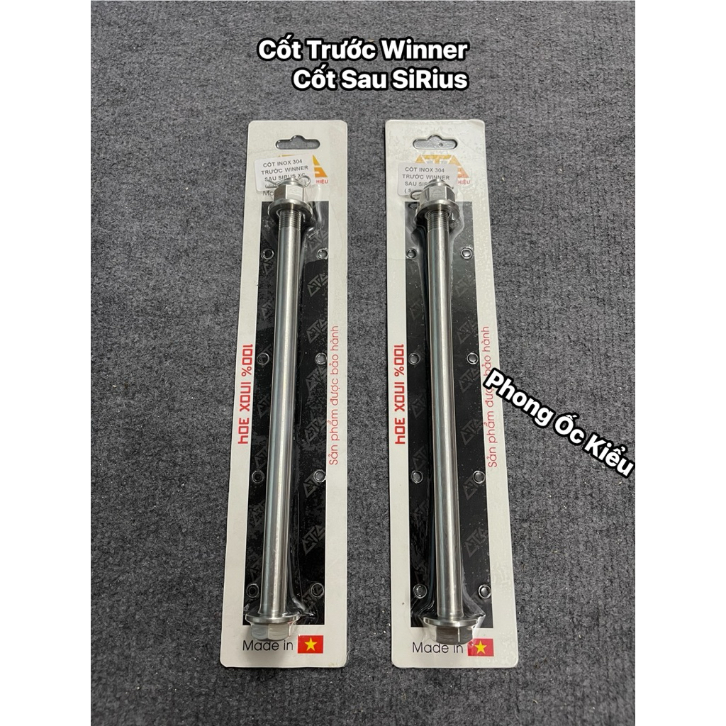 Cốt 1 Đầu CTS Trước Winner / Cốt Sau Sirius . Inox 304 CTS Nguyên Khối