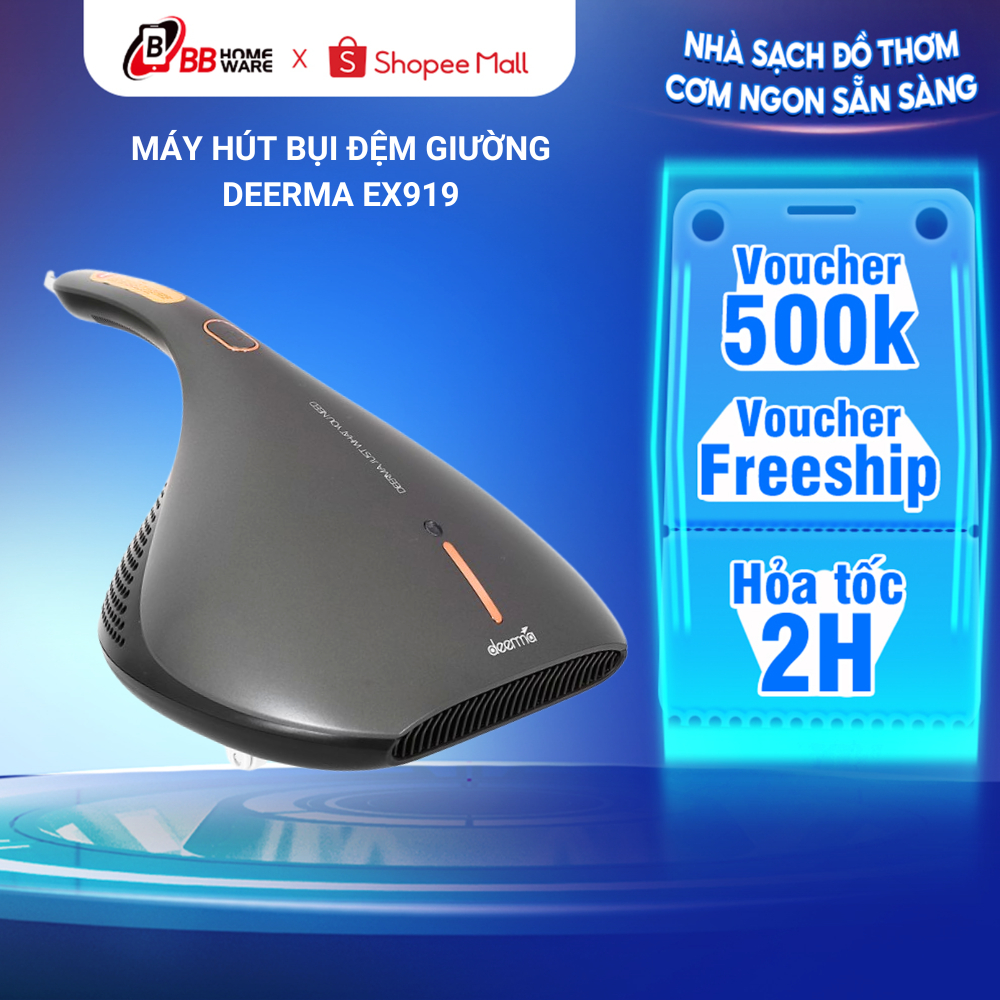Máy Hút Bụi Đệm Giường Deerma EX919 - Lực Hút 13000Pa, Hút Sạch Bụi Bẩn, Bọ và Tác Nhân Gây Dị Ứng