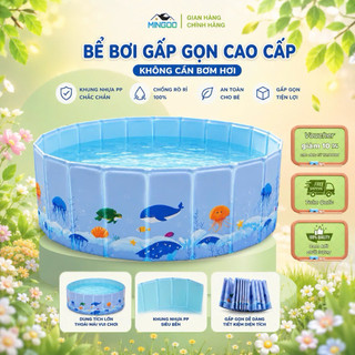 Bể bơi tròn gấp gọn [ Tặng Kèm 10 Bóng Thả Bể ] ,không bơm hơi ,gấp gọn mở nhanh ,chắc chắn tiện lợi cho gia đình.