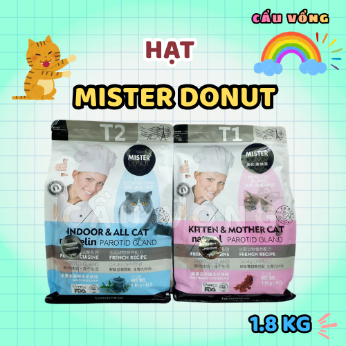 [Hỏa Tốc] Hạt MISTER DONUT Mix Topping cho mèo - 500g/ 1 kg/ 1.8kg