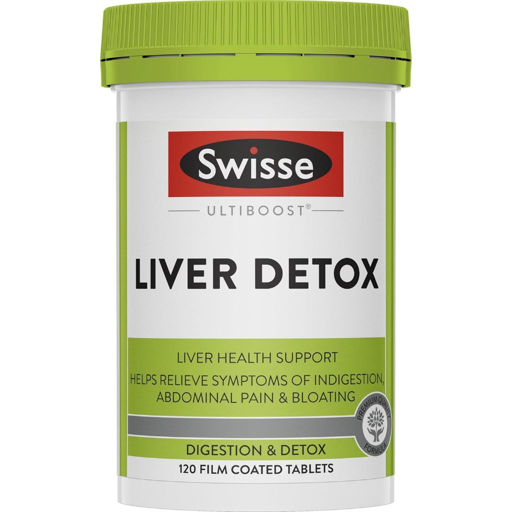 Swisse Ultiboost Liver Detox - with Milk Thistle, Globe Artichoke & Turmeric For Liver Health Suppor