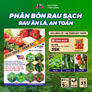 Phân Bón Hữu Cơ Rau Sạch, Xanh Mỡ Lá, Đâm Đọt, Ngọn, Phục Hồi, Dưỡng Hoa, Đậu Quả - NIKAHA Chính hãng