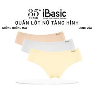 Combo 3 quần lót nữ su lưng vừa không đường may không lộ viền iBasic V188