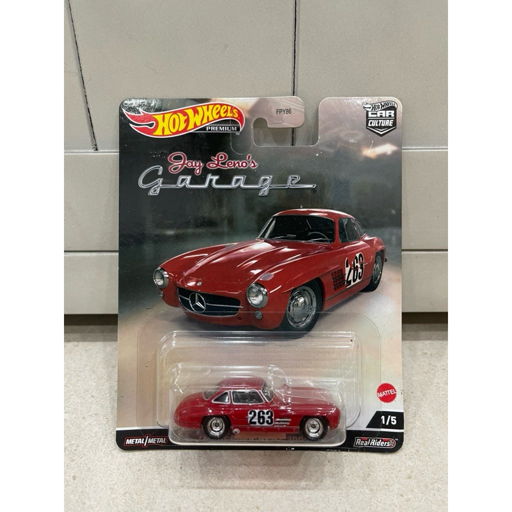 Xe mô hình đồ chơi bánh cao su Hotwheels 1:64 PREMIUM - JAY LENO'S GARAGE - Mercedes-Benz 300 SL (ca