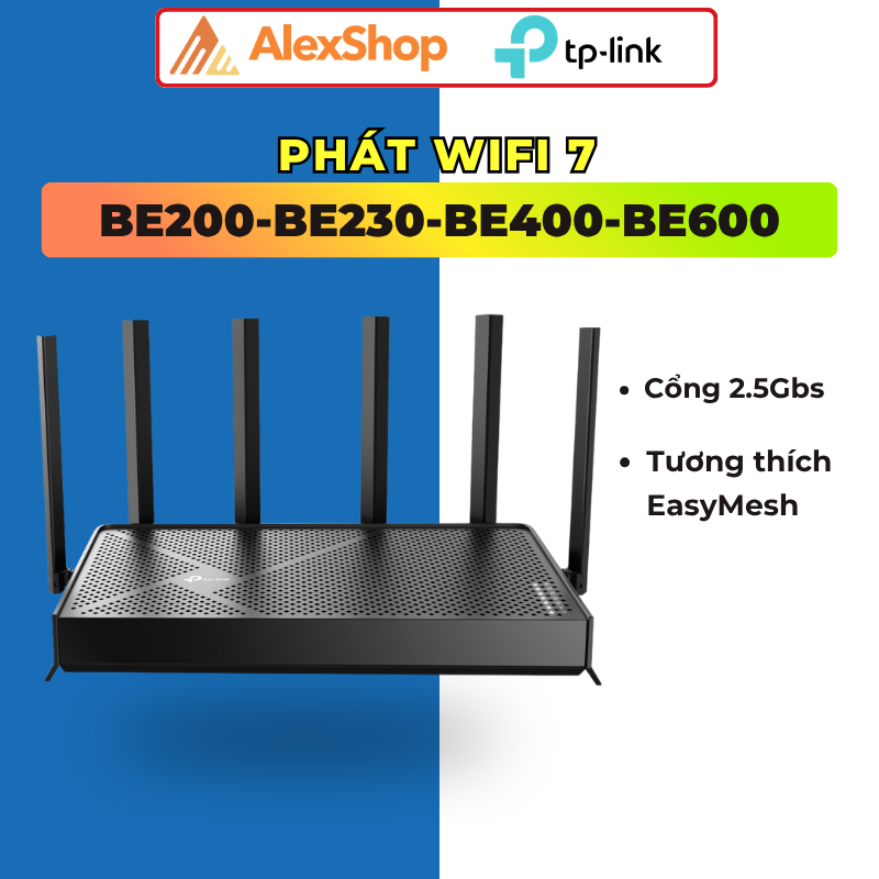 [2026] Router Wifi 7 TP-Link Archer BE400 / BE230 / BE220 / BE600 Chuẩn Wifi 7
