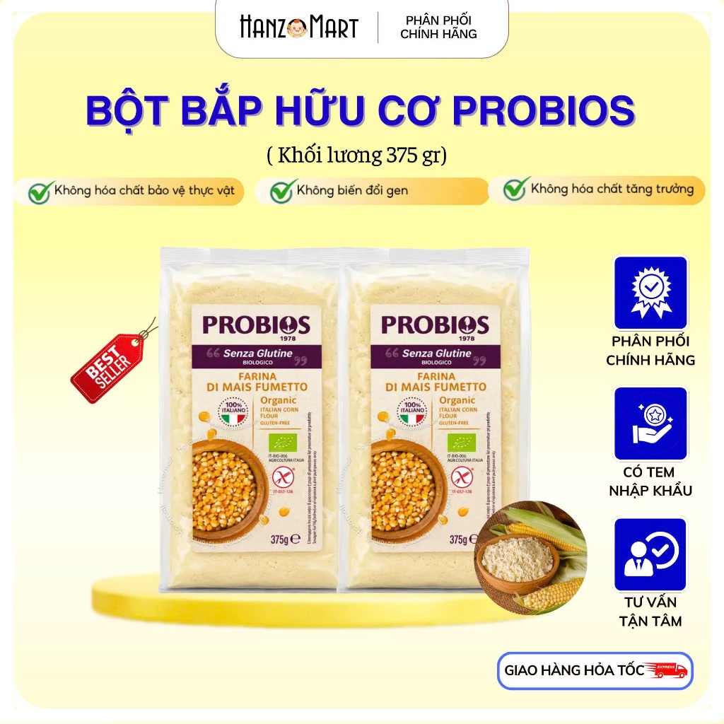 Bột bắp hữu cơ cho bé ProBios 375gr - hanzo2009