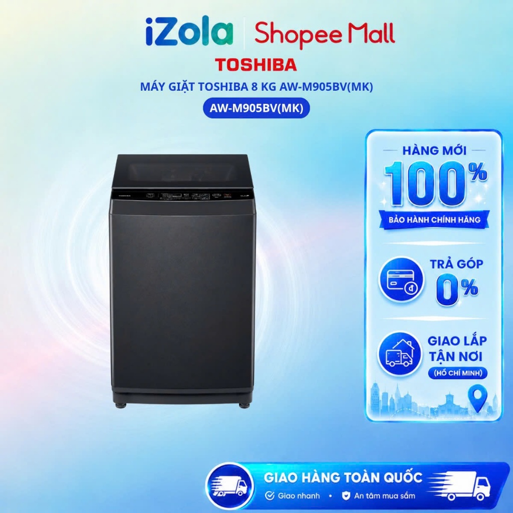 AW-M905BV(MK) - Máy giặt Toshiba 8 kg AW-M905BV(MK) - Hàng chính hãng