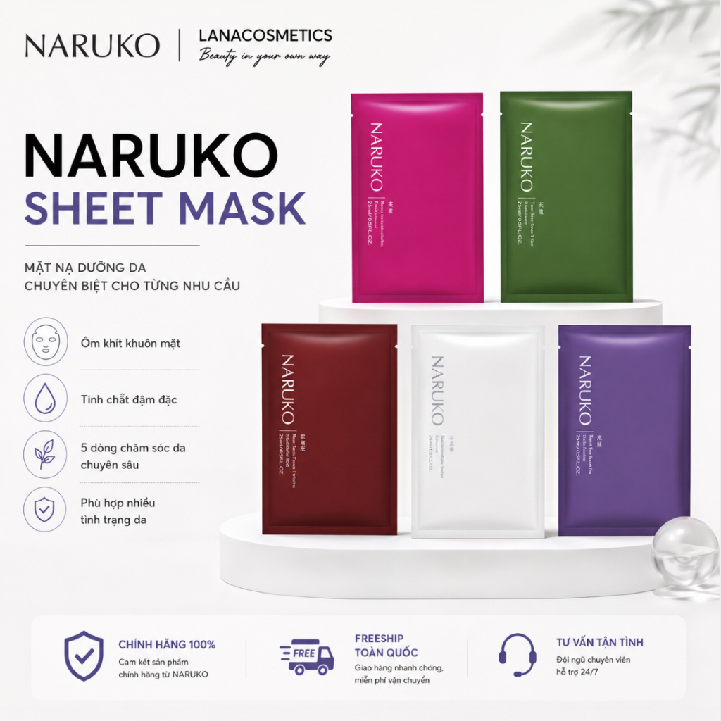 NARUKO - Mặt Nạ Dưỡng Da