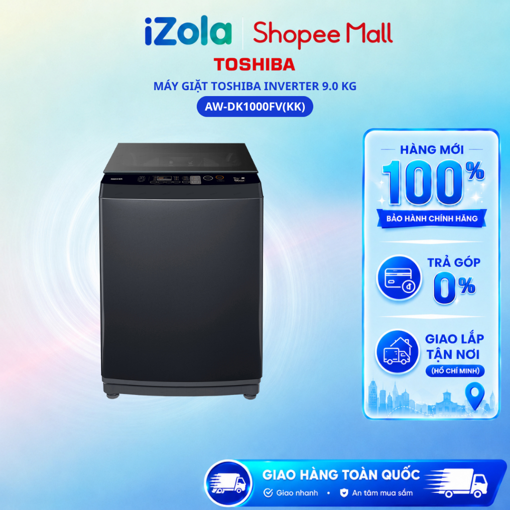 AW-DK1000FV(KK) - Máy giặt Toshiba Inverter 9.0 kg AW-DK1000FV(KK) - Hàng chính hãng