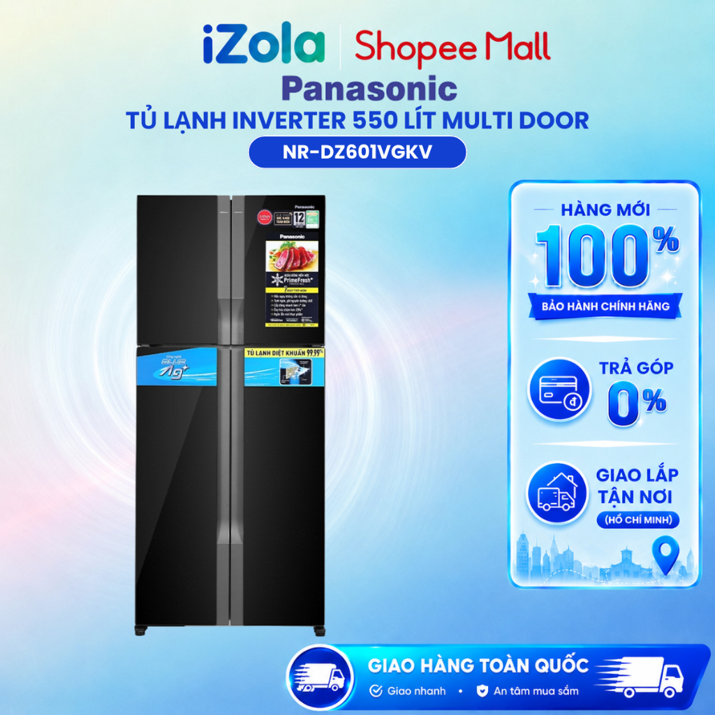 NR-DZ601VGKV - Tủ lạnh Panasonic Inverter 550 lít Multi Door NR-DZ601VGKV - Hàng chính hãng