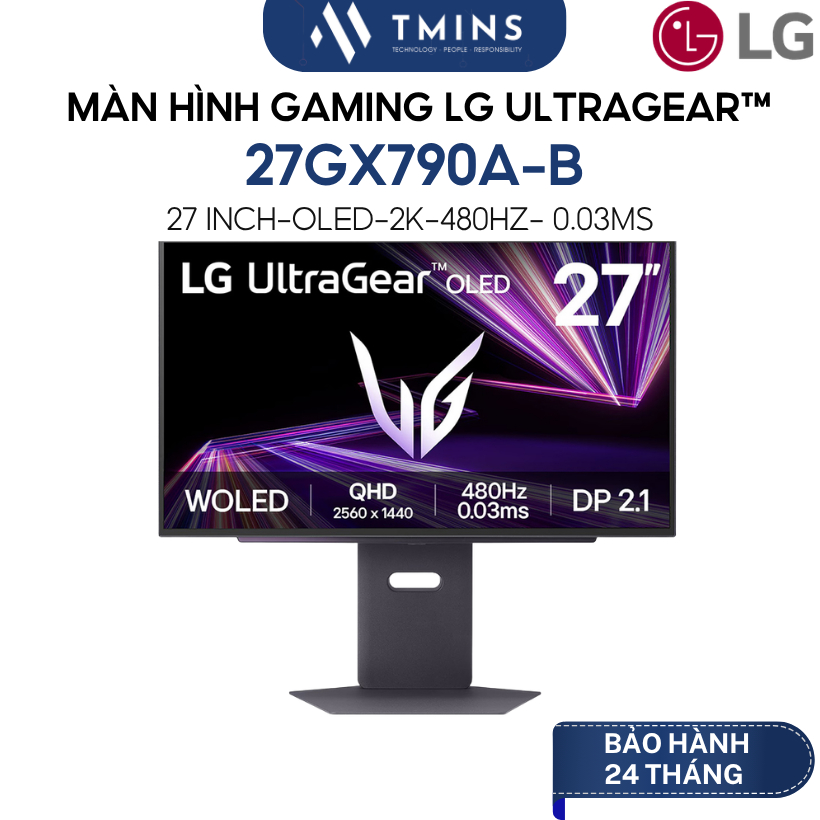Màn Hình Gaming LG UltraGear 27GX790A-B (26.5 inch - OLED - 2K - 480Hz - 0.03ms) - Hàng chính hãng