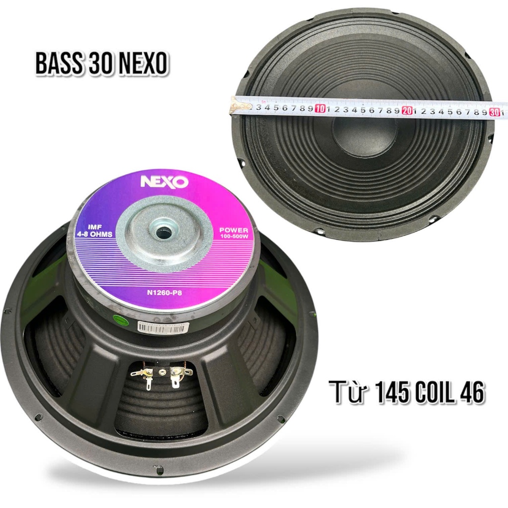 loa bass 30 NEXO nhập khẩu từ 145 coil 46 gân vải - karaoke cực hay - 1 củ