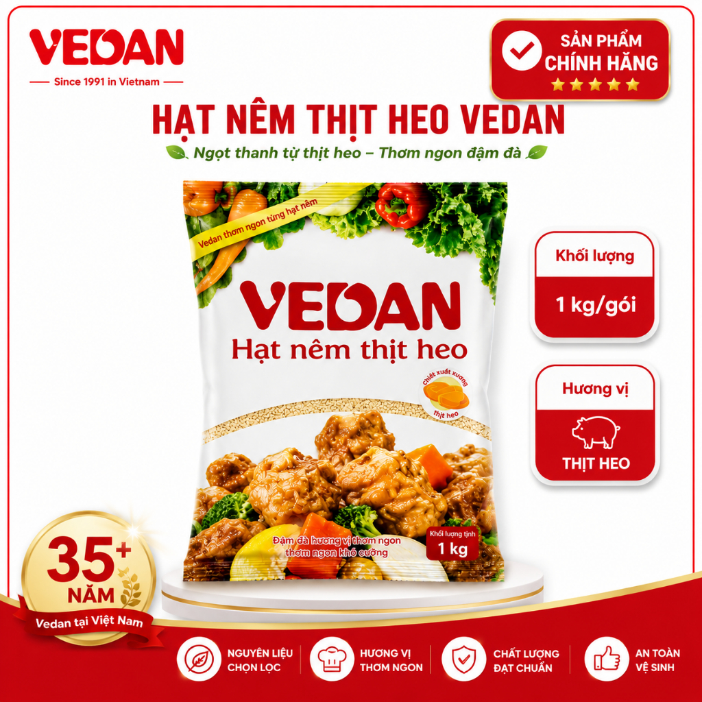 Hạt Nêm Thịt Heo VEDAN 1kg