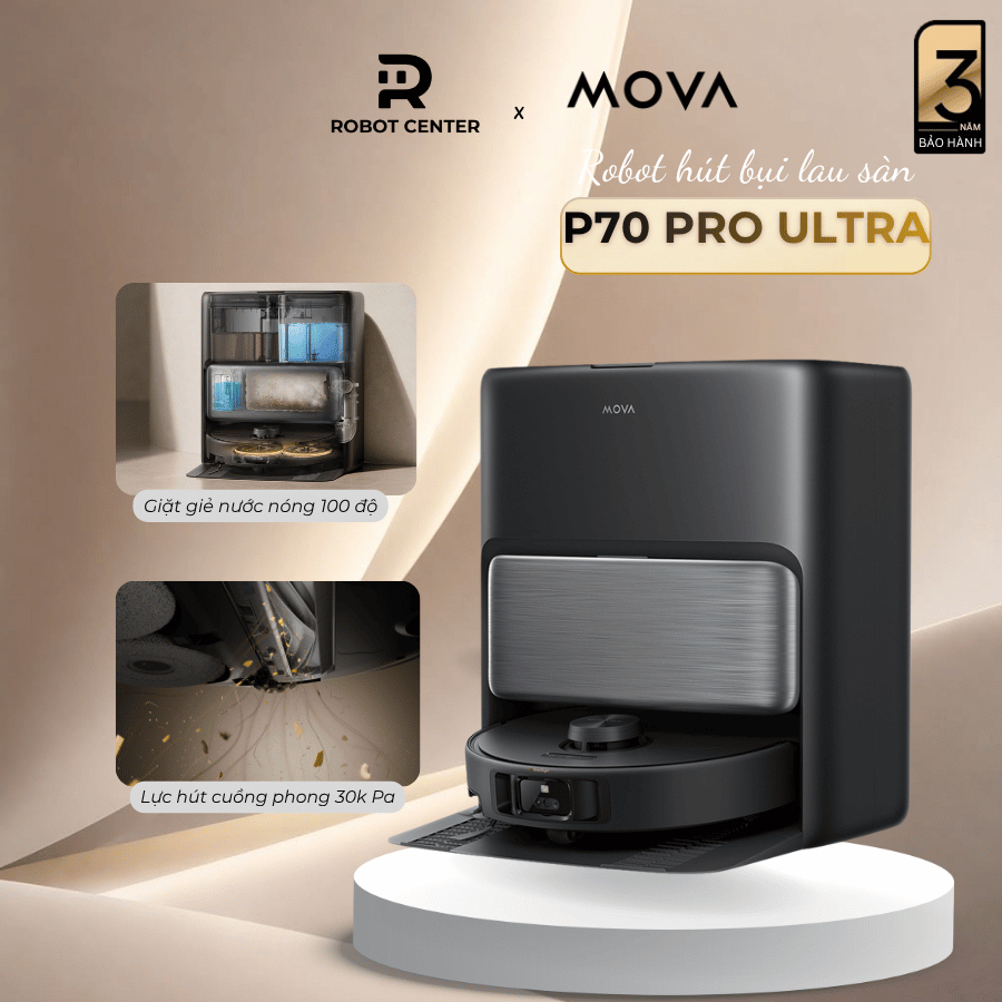 [Livestream] Robot Hút Bụi Lau Sàn MOVA P70 Pro Ultra | Lực Hút 30.000Pa | Trạm Sạc Đa Năng | BH 3 N