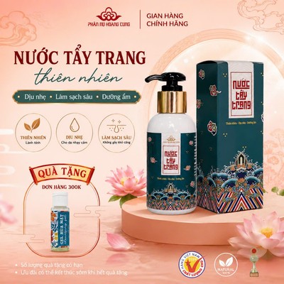 Nước tẩy trang thiên nhiên Phấn Nụ Hoàng Cung 120ml