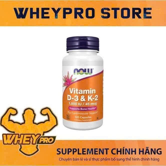 NOW D3 K2 1000IU 45mcg Daily Formula