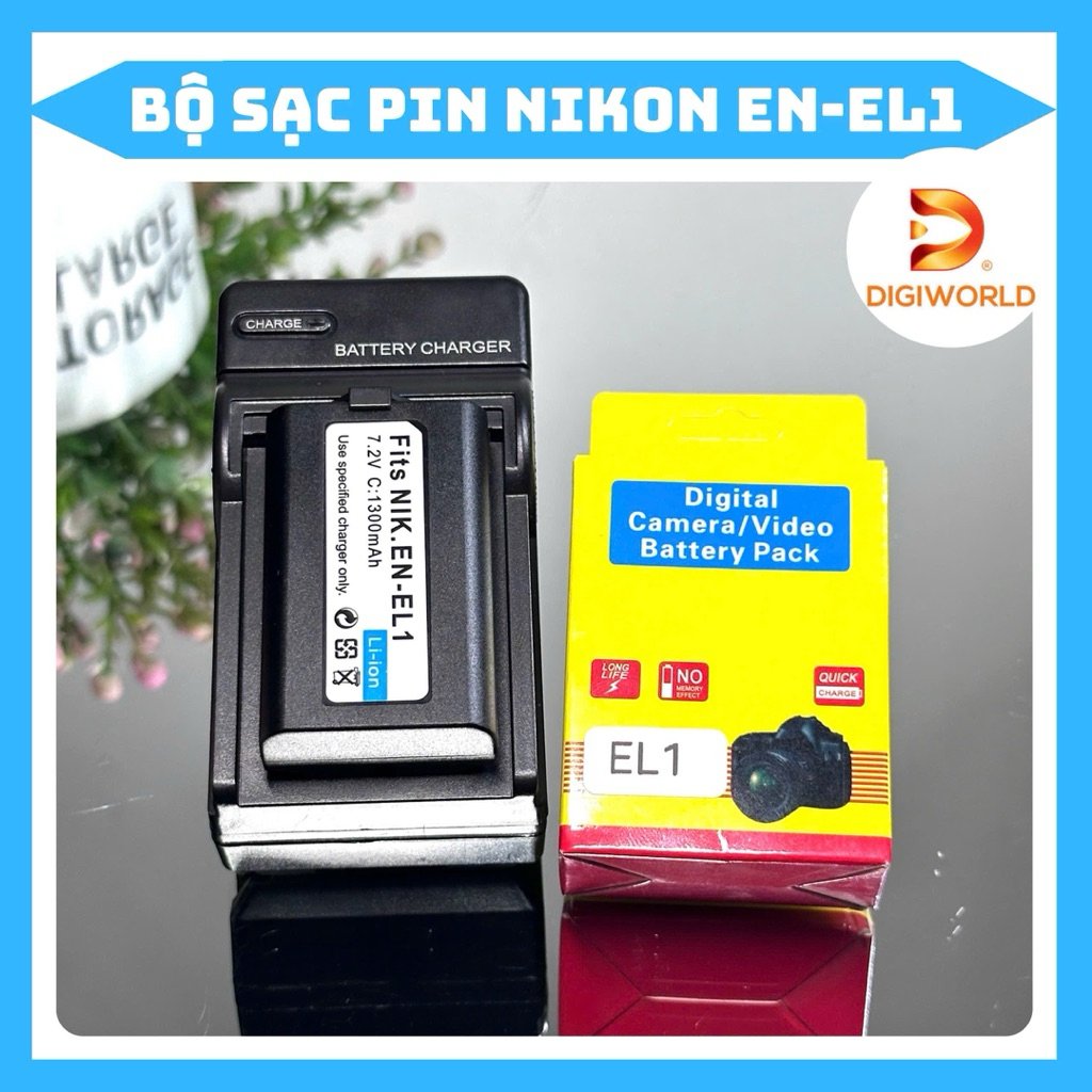 Bộ Sạc Pin Nikon EN-EL1 ( Bộ Sạc Pin thay thế ) dùng cho Coolpix 775, Coolpix 880, Coolpix 885, Cool